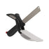 AussieSuperStore Homeware Supplies Multi-functional Stainless Kitchen Chopper Scissors with Built In Cutting Board Vegetable Tool Stainless Kitch Chopper Scissors Built In Cutting Board Vegetable Tool CBCLEVERCUTTER